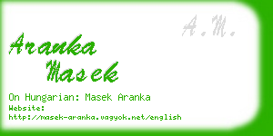 aranka masek business card